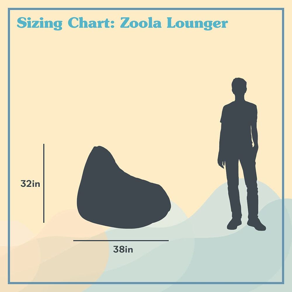 Deck Chair Lounger - Zoola Lounger Outdoor Bean Bag Chair