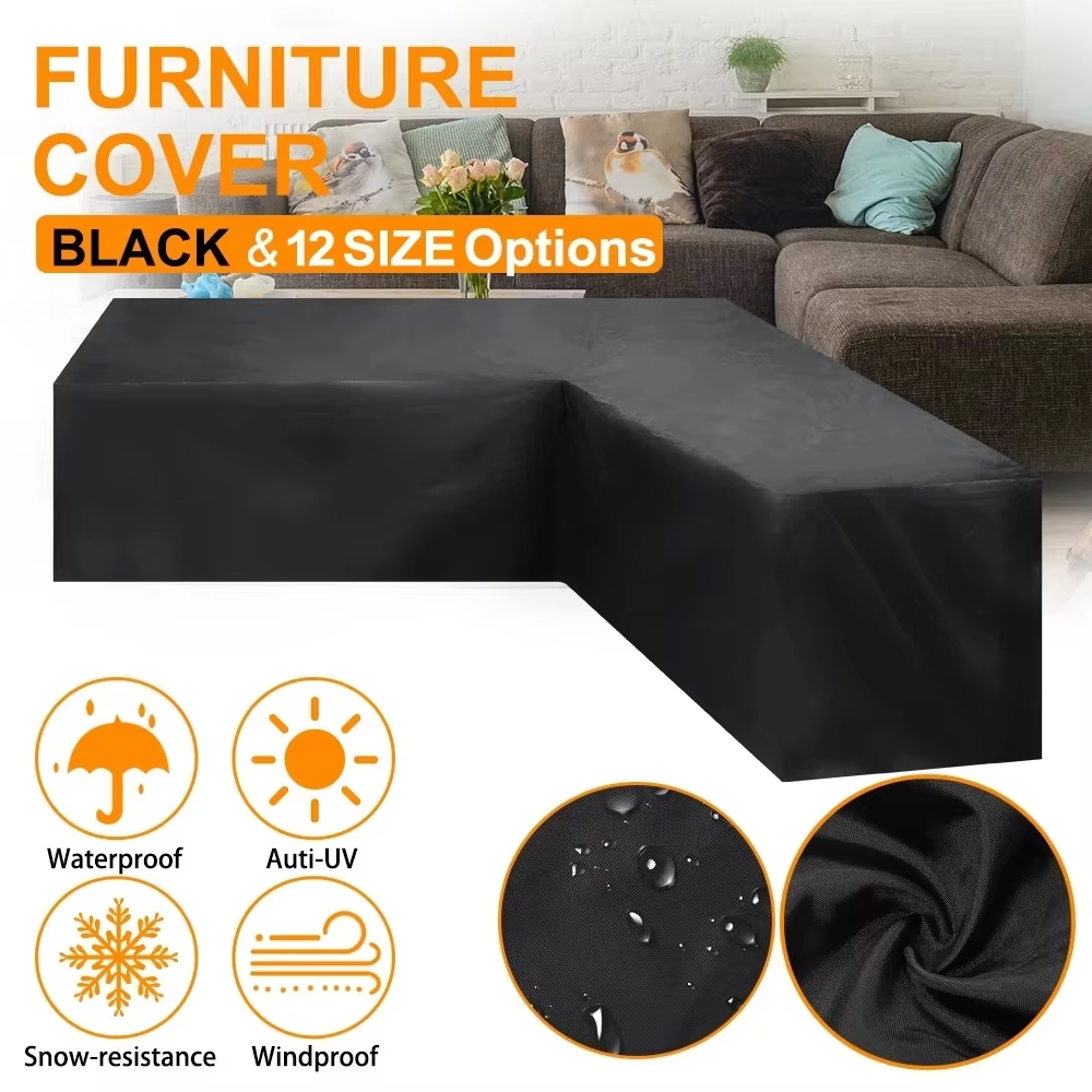Outdoor Furniture Cover Xl - L-Shaped Furniture Cover Multi-Functional Indoor Outdoor