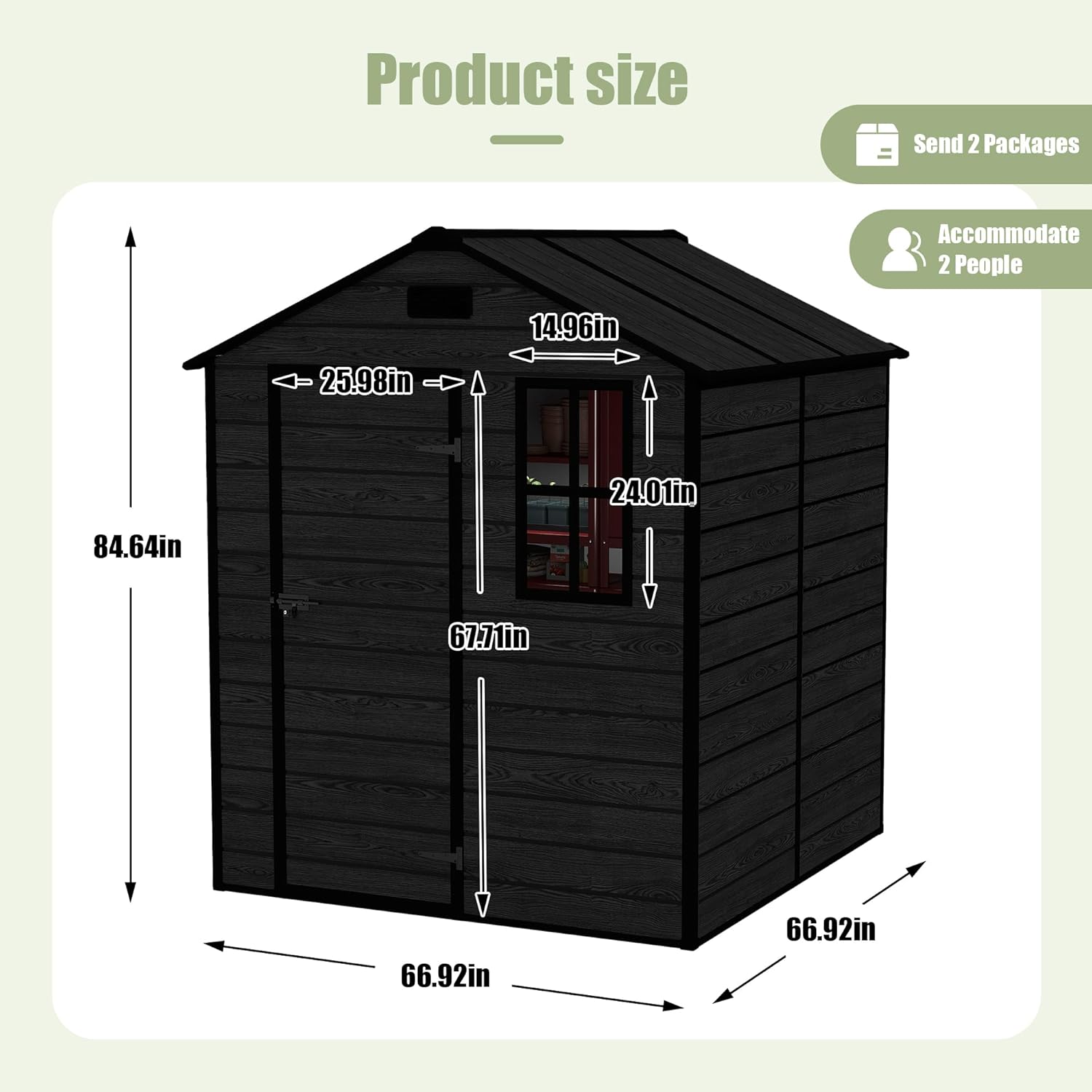 Plastic Storage Shed 6x6 Ft, R – Outdoor Furniture Store recenzja i cena