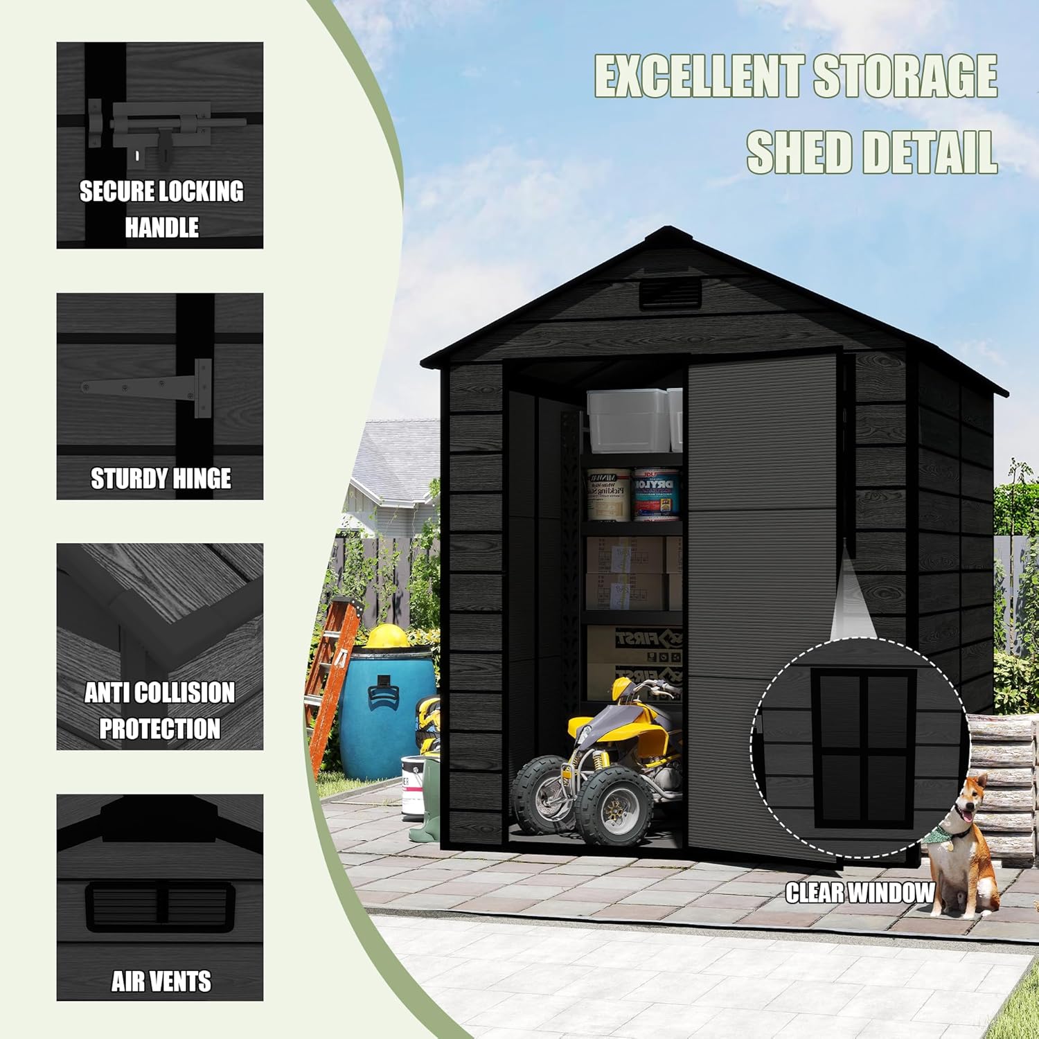 Plastic Storage Shed 6x6 Ft, R – Outdoor Furniture Store recenzja i cena
