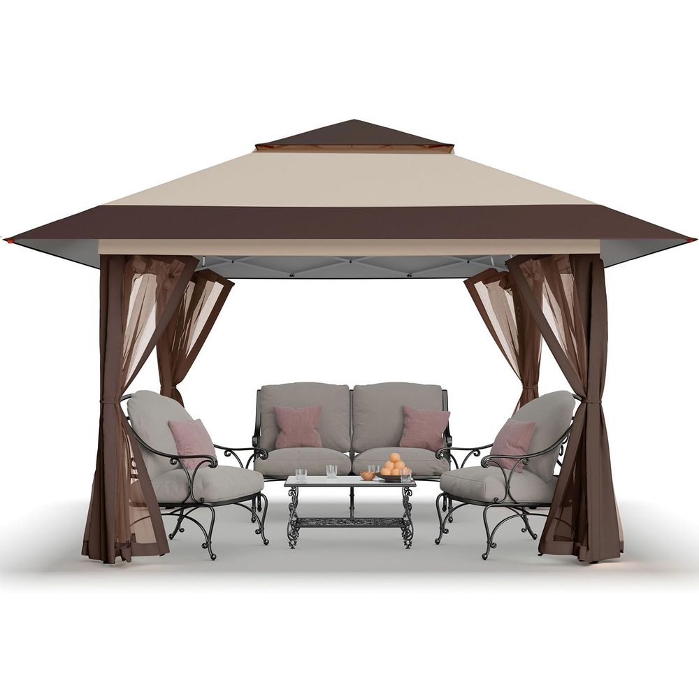 13x13 Pop Up Gazebo, Canopy Te – Outdoor Furniture Gazebo recenzja i cena