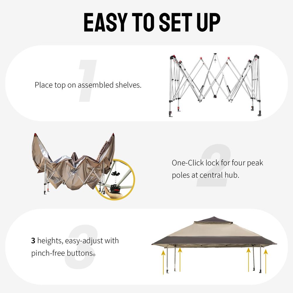 13x13 Pop Up Gazebo, Canopy Te – Outdoor Furniture Gazebo recenzja i cena