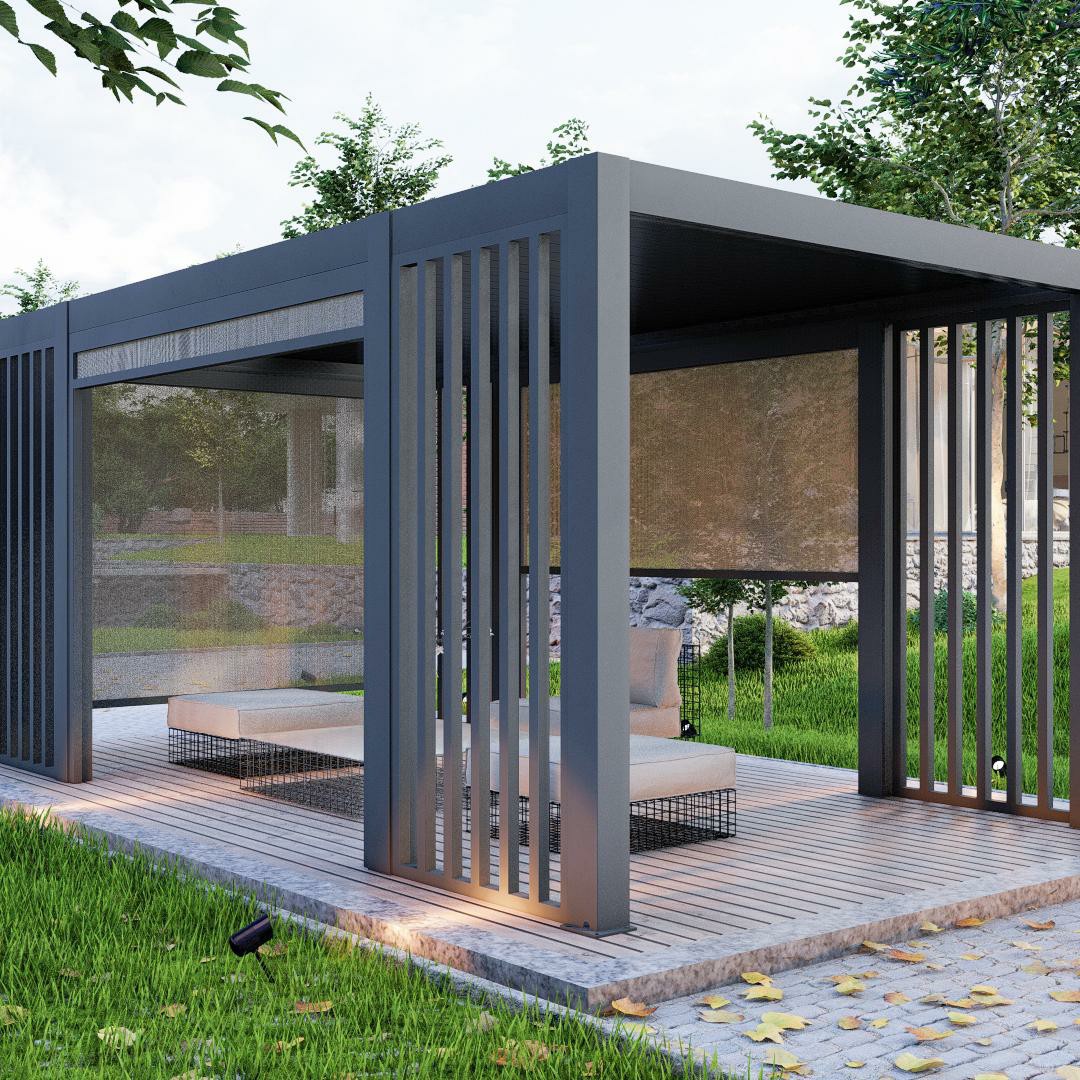 Outdoor Motorized Retractable  – Outdoor Furniture Gazebo recenzja i cena