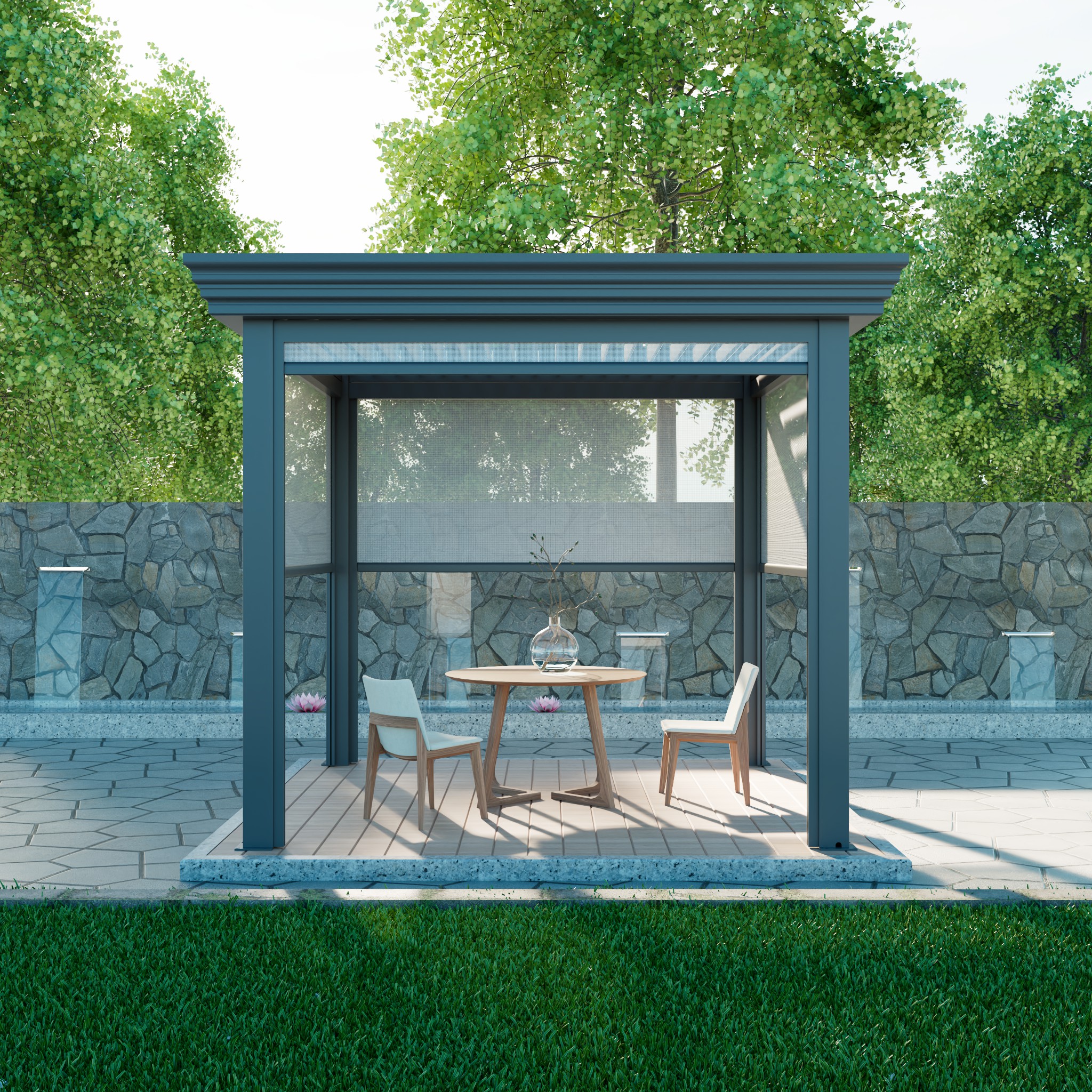 Outdoor Motorized Retractable  – Outdoor Furniture Gazebo recenzja i cena