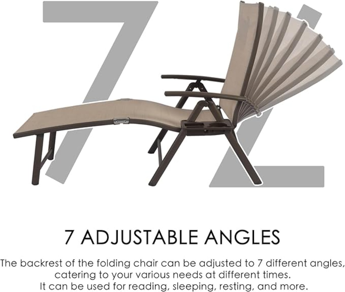 Aluminum Reclining Lounge Chai – Deck Chair Lounger recenzja i cena