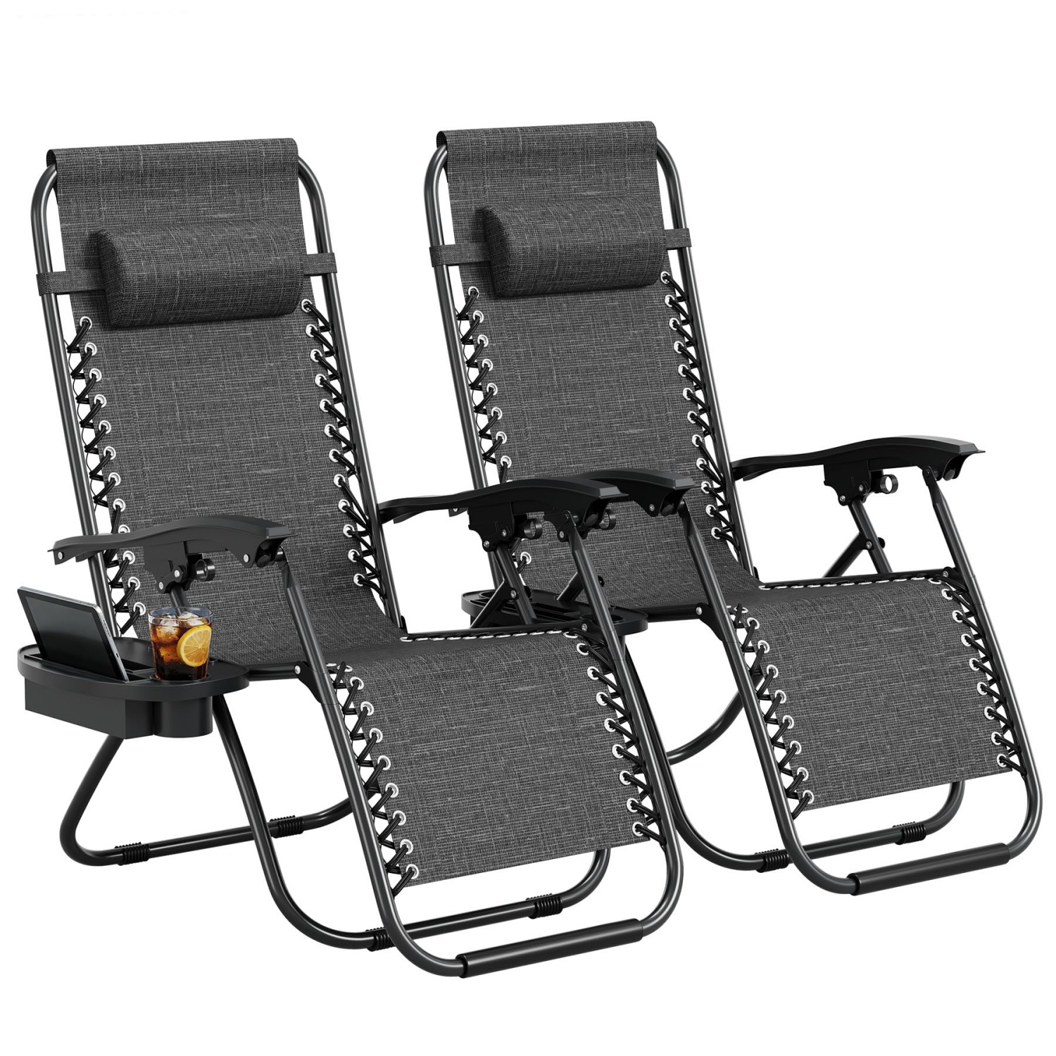 2 Pack Zero Gravity Chair with – Deck Chair Lounger recenzja i cena
