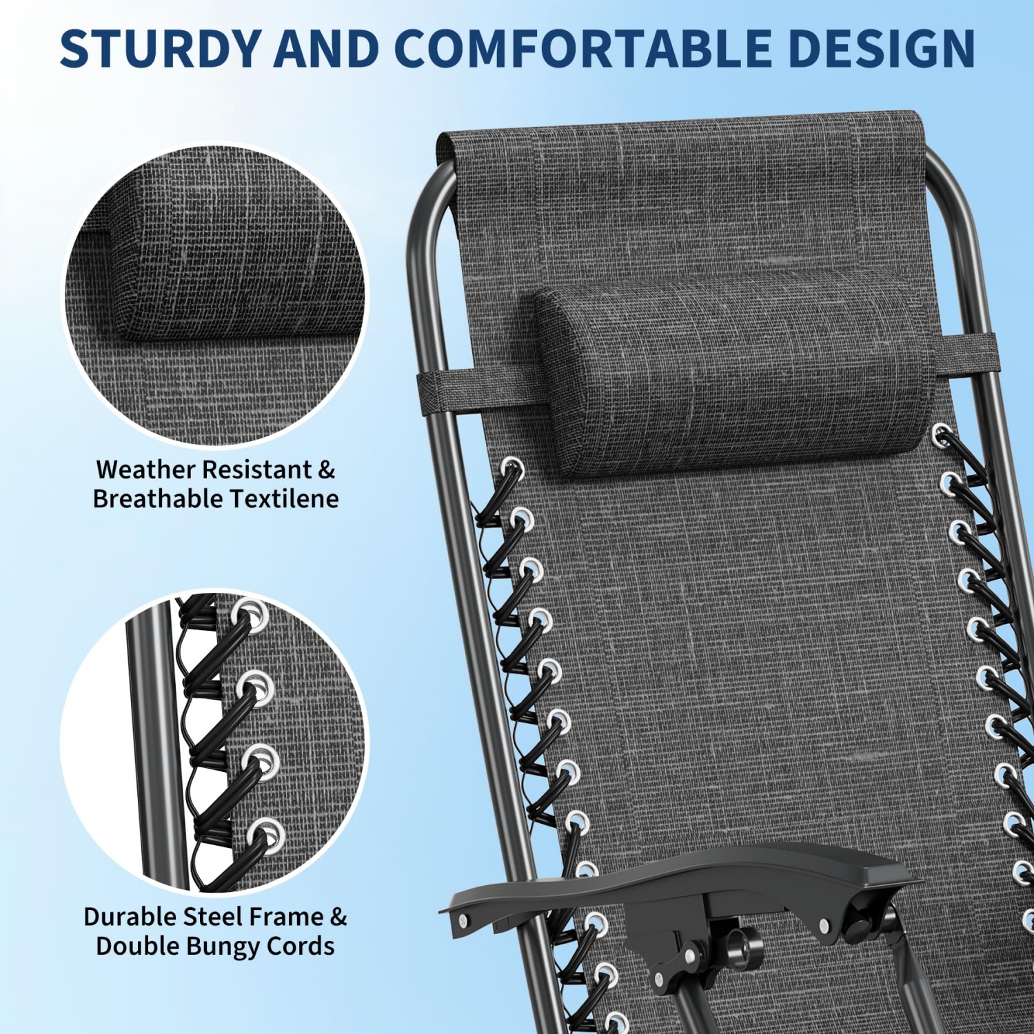 2 Pack Zero Gravity Chair with – Deck Chair Lounger recenzja i cena