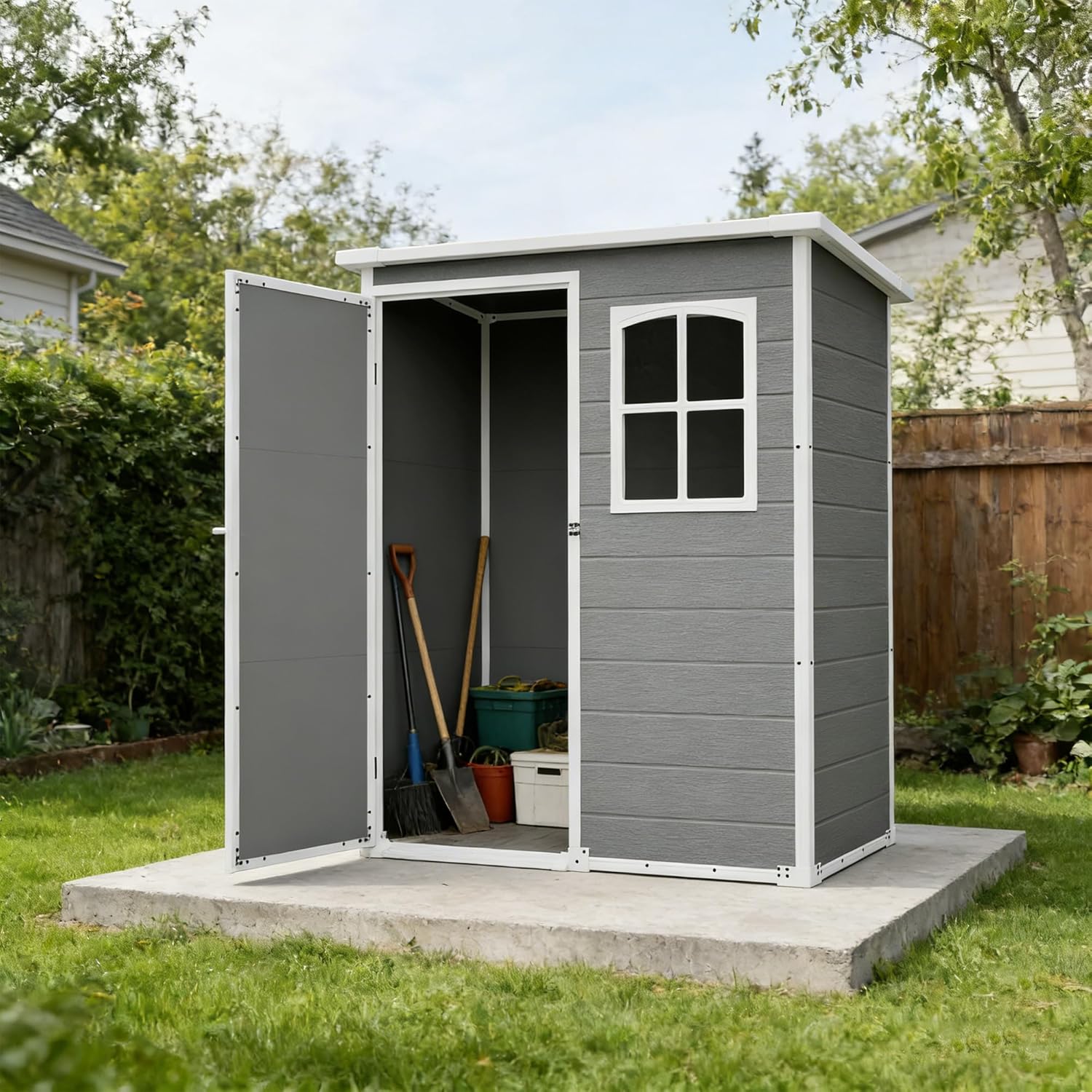 Resin Outdoor Storage Shed Kit – Outdoor Furniture Store recenzja i cena