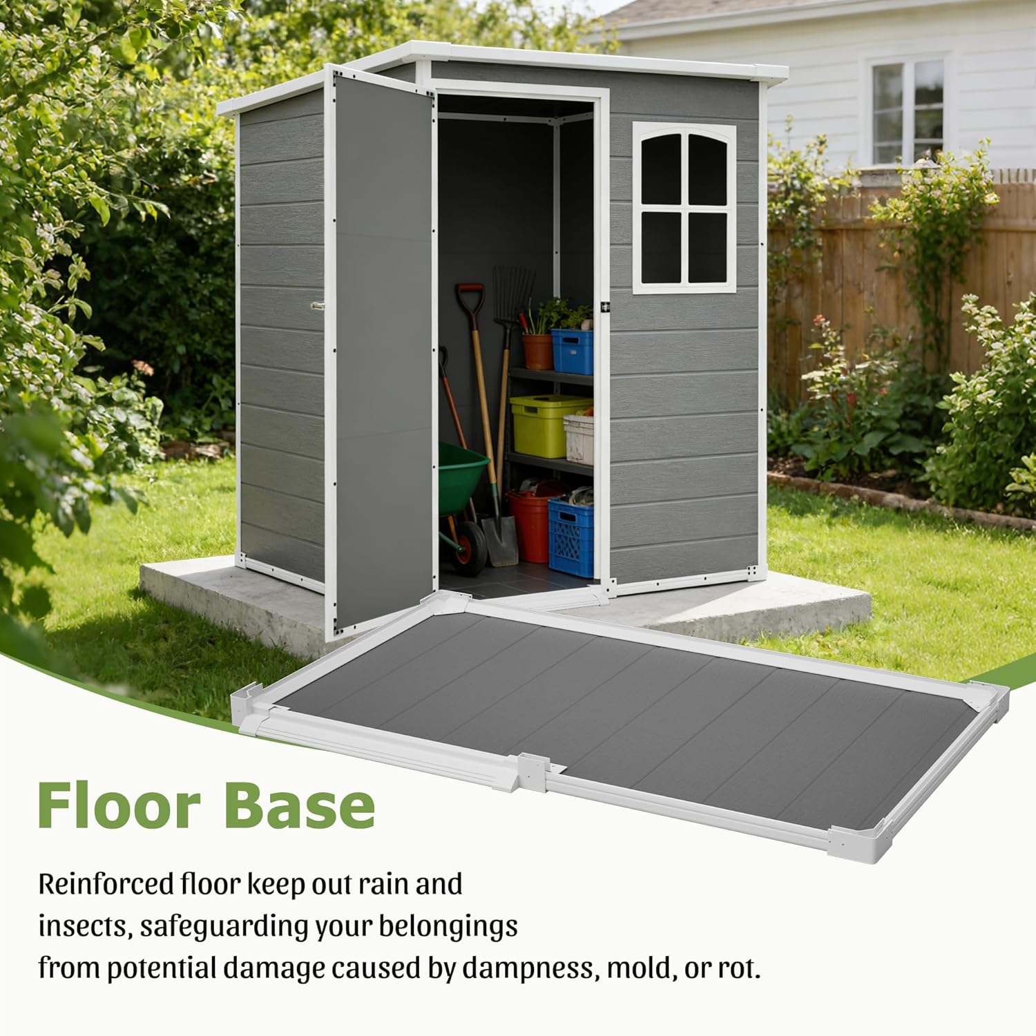 Resin Outdoor Storage Shed Kit – Outdoor Furniture Store recenzja i cena