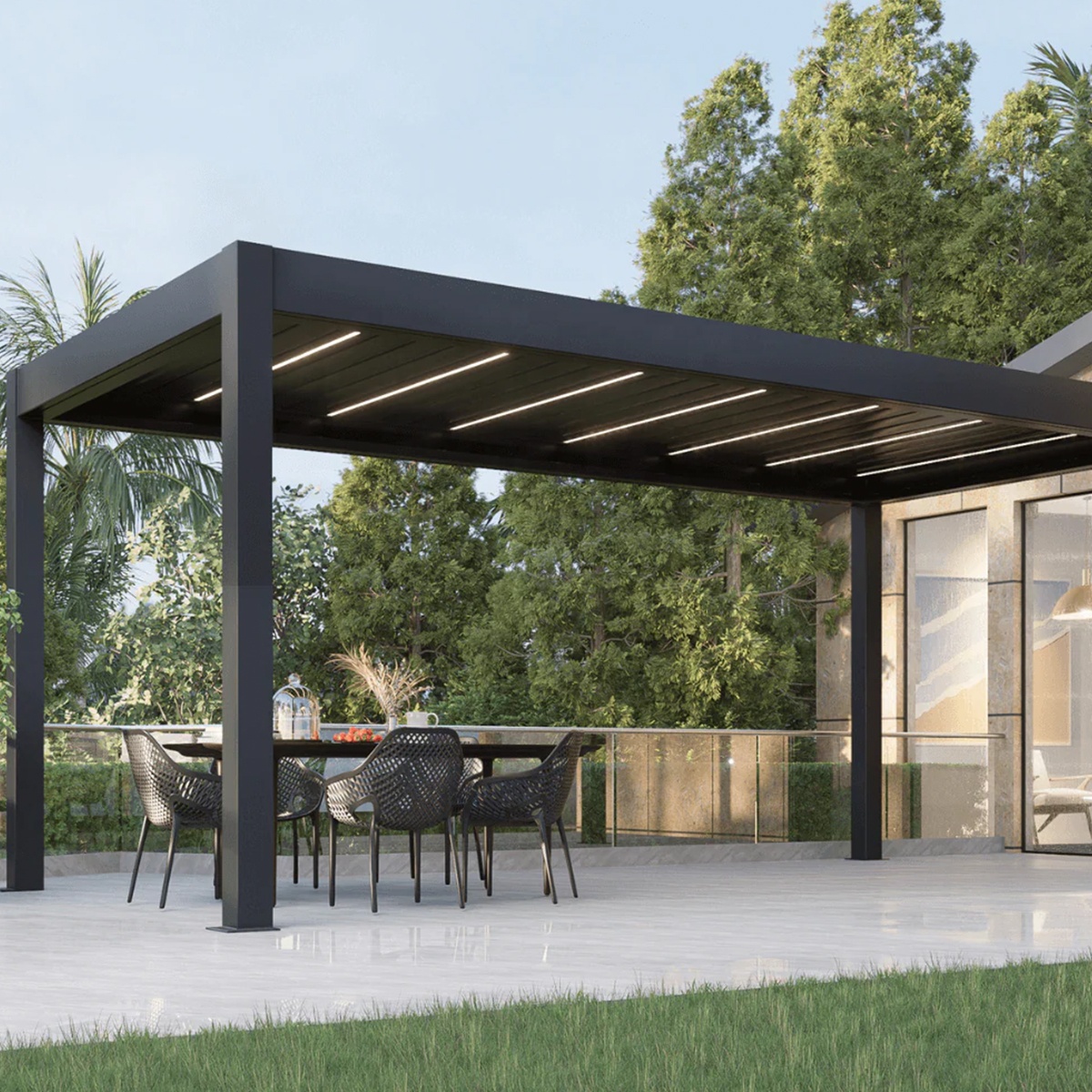 Louvered Aluminum Pergola Adju – Outdoor Furniture Gazebo recenzja i cena
