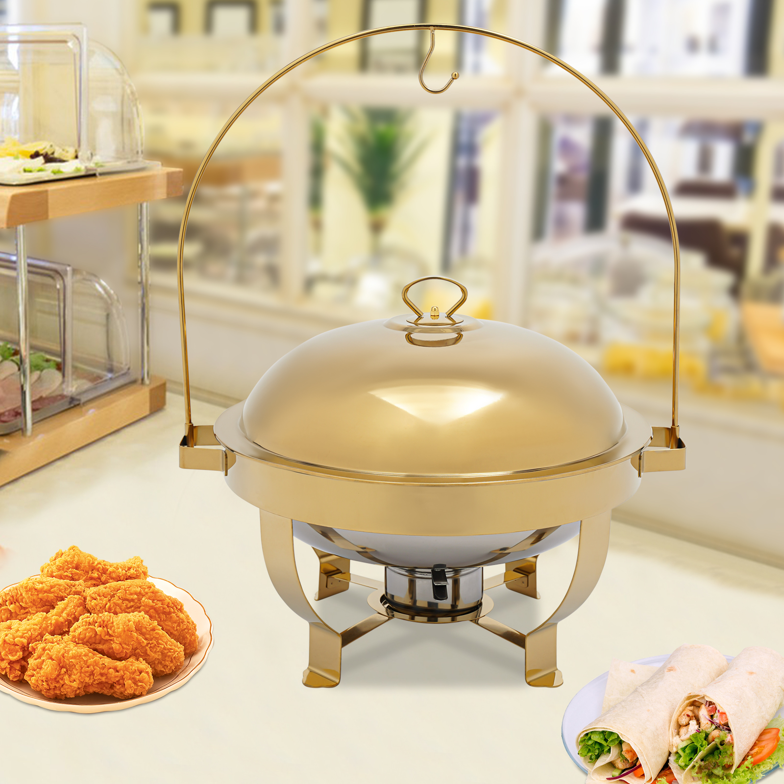 8L Gold Chafing Dish Buffet Se – Bistro Table Set recenzja i cena