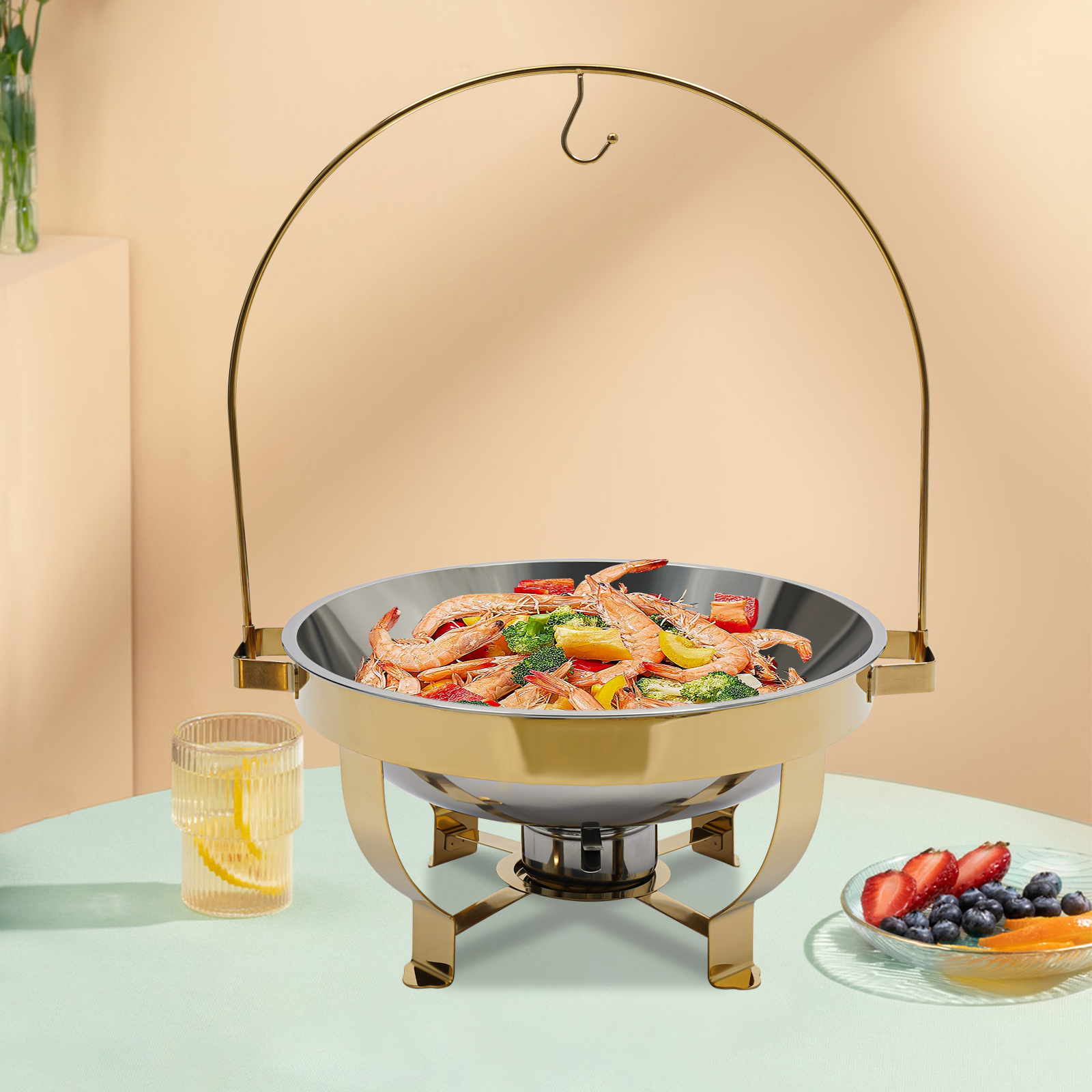 8L Gold Chafing Dish Buffet Se – Bistro Table Set recenzja i cena