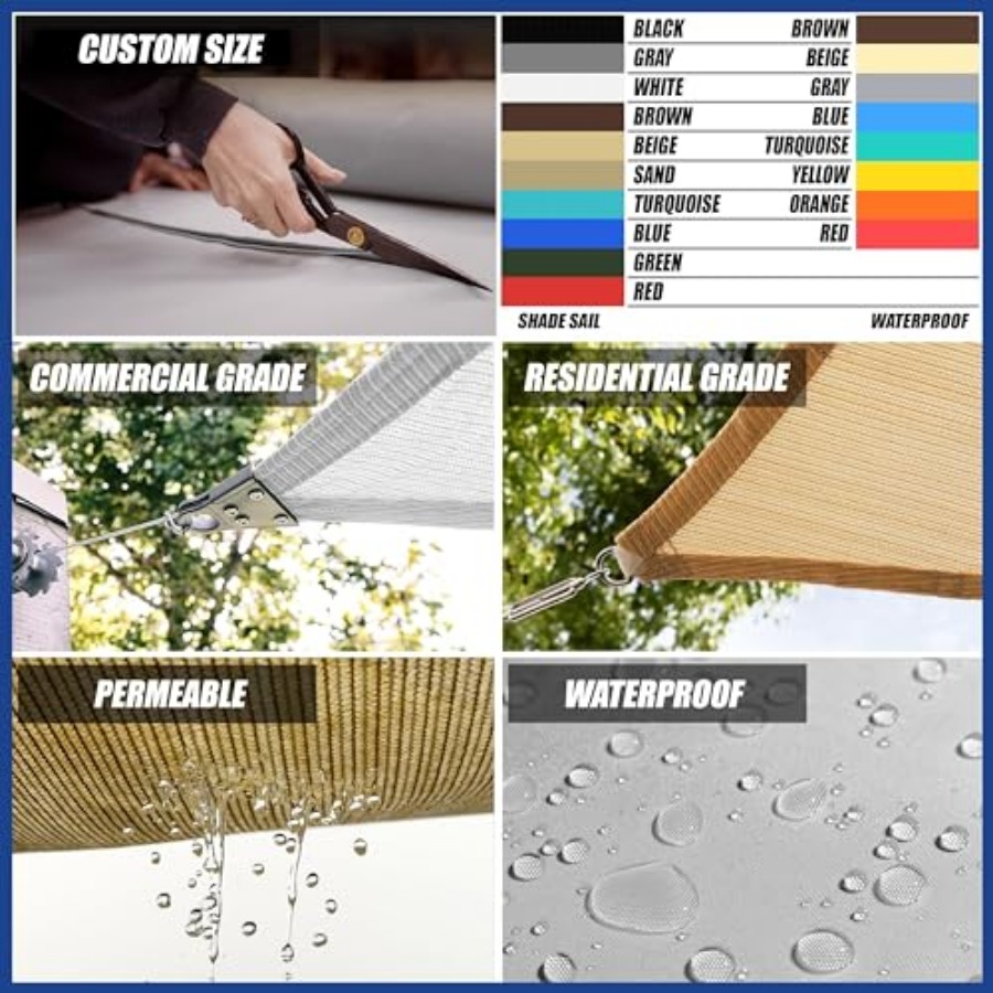 14' x 20' Sun Shade Sail UPF50 – Sun Sail Shade recenzja i cena