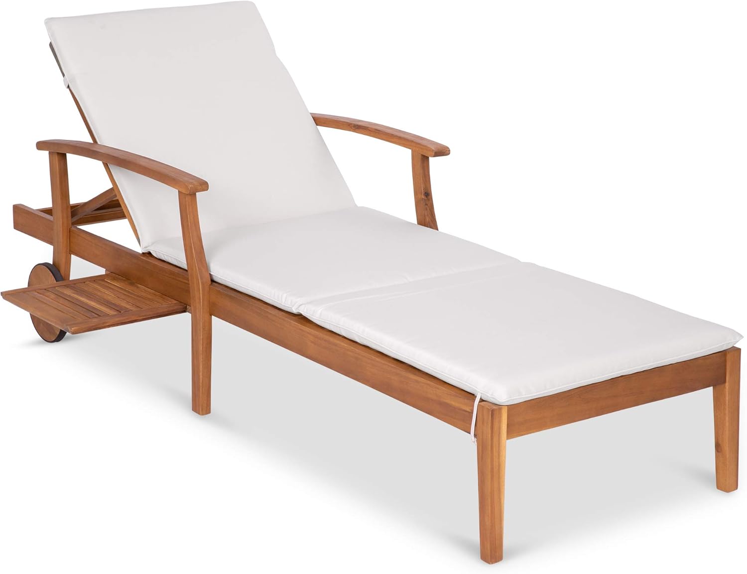 79x26in Acacia Wood Chaise Lou – Outdoor Furniture Without Cushions recenzja i cena