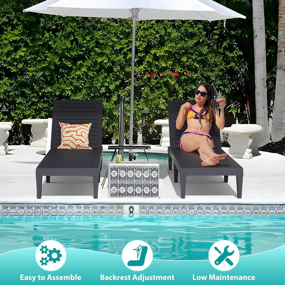 Weather-Resistant Outdoor Loun – Deck Chair Lounger recenzja i cena