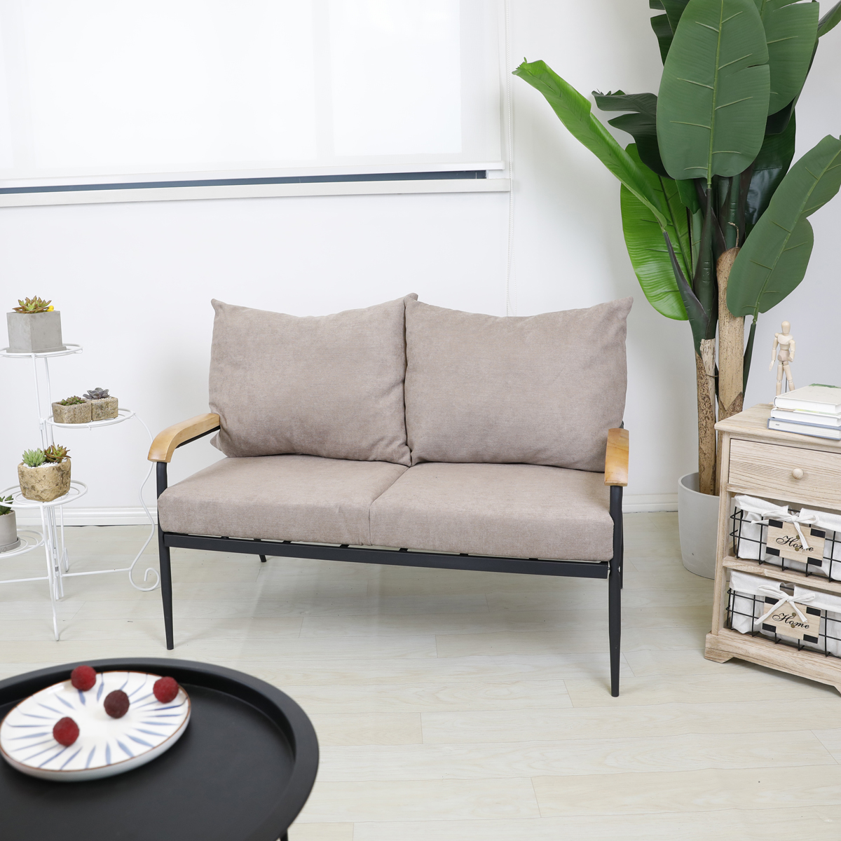 #2 Seat Fabric Outdoor Set Met – Outdoor Furniture In Sale recenzja i cena