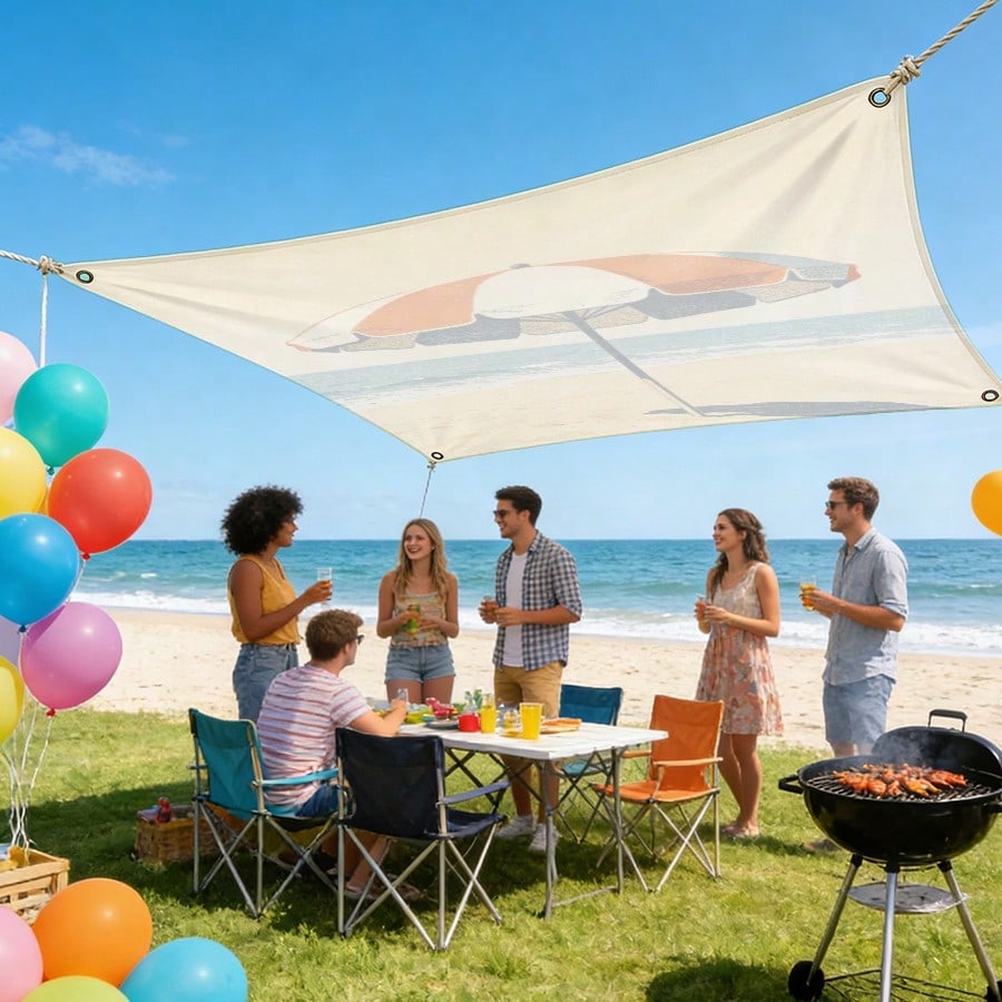 1pc Beach Sunshade Cloth, Outd – Sun Sail Shade recenzja i cena