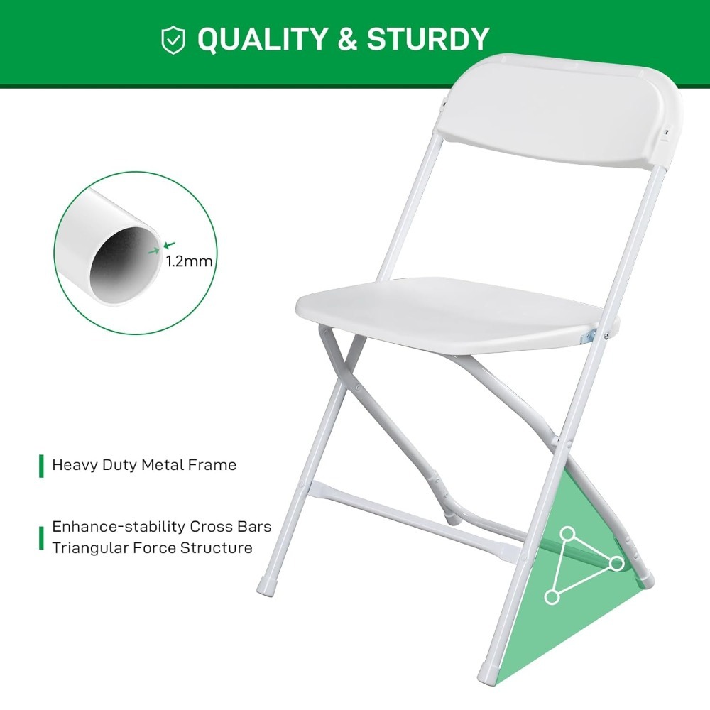 10pcs Folding Chair, Plastic C – Outdoor Furniture Store recenzja i cena