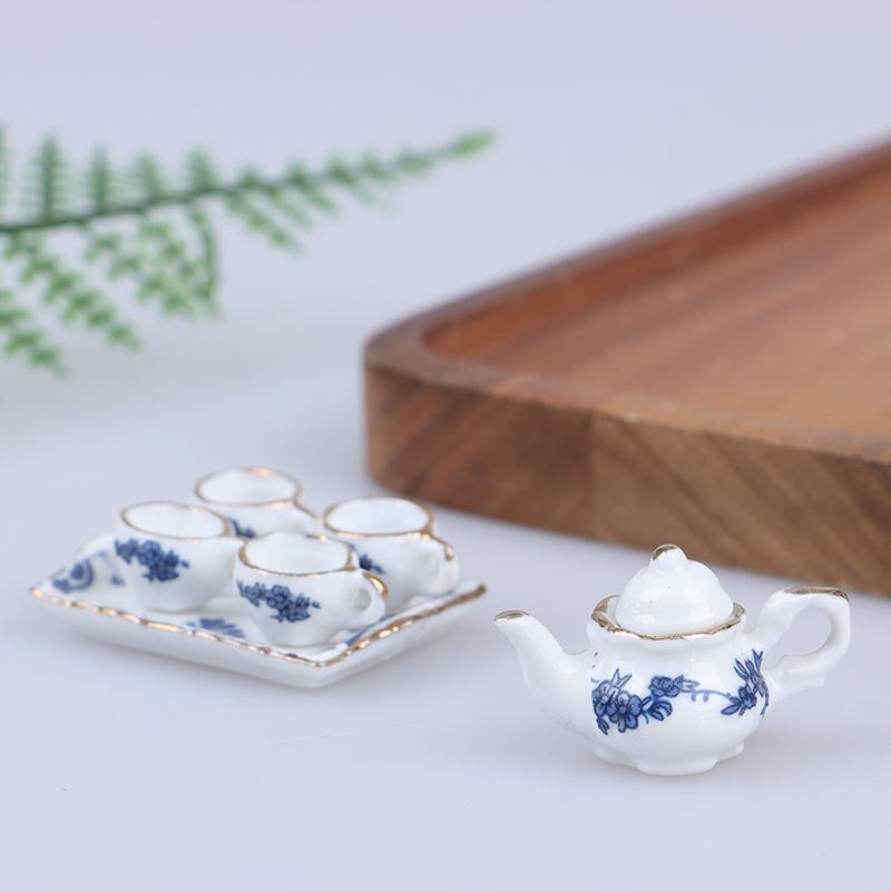 6Pcs Dollhouse Miniature Dinin – Bistro Table Set recenzja i cena
