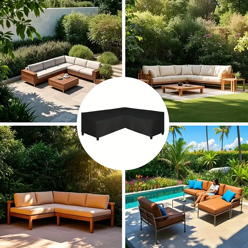 Anti-UV L-shaped Outdoor Sofa  – Outdoor Furniture Cover Xl recenzja i cena