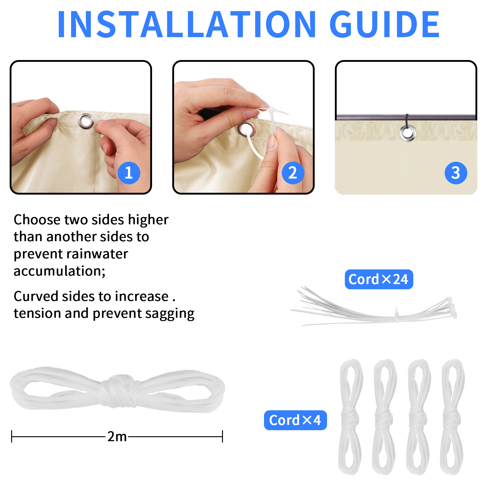 Large Sun Shade Sail 2x3/3x4/4 – Sun Sail Shade recenzja i cena