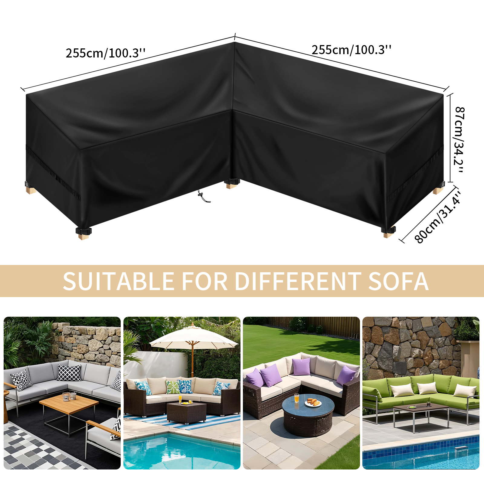 L Shape Furniture Waterproof C – Outdoor Furniture Cover Xl recenzja i cena