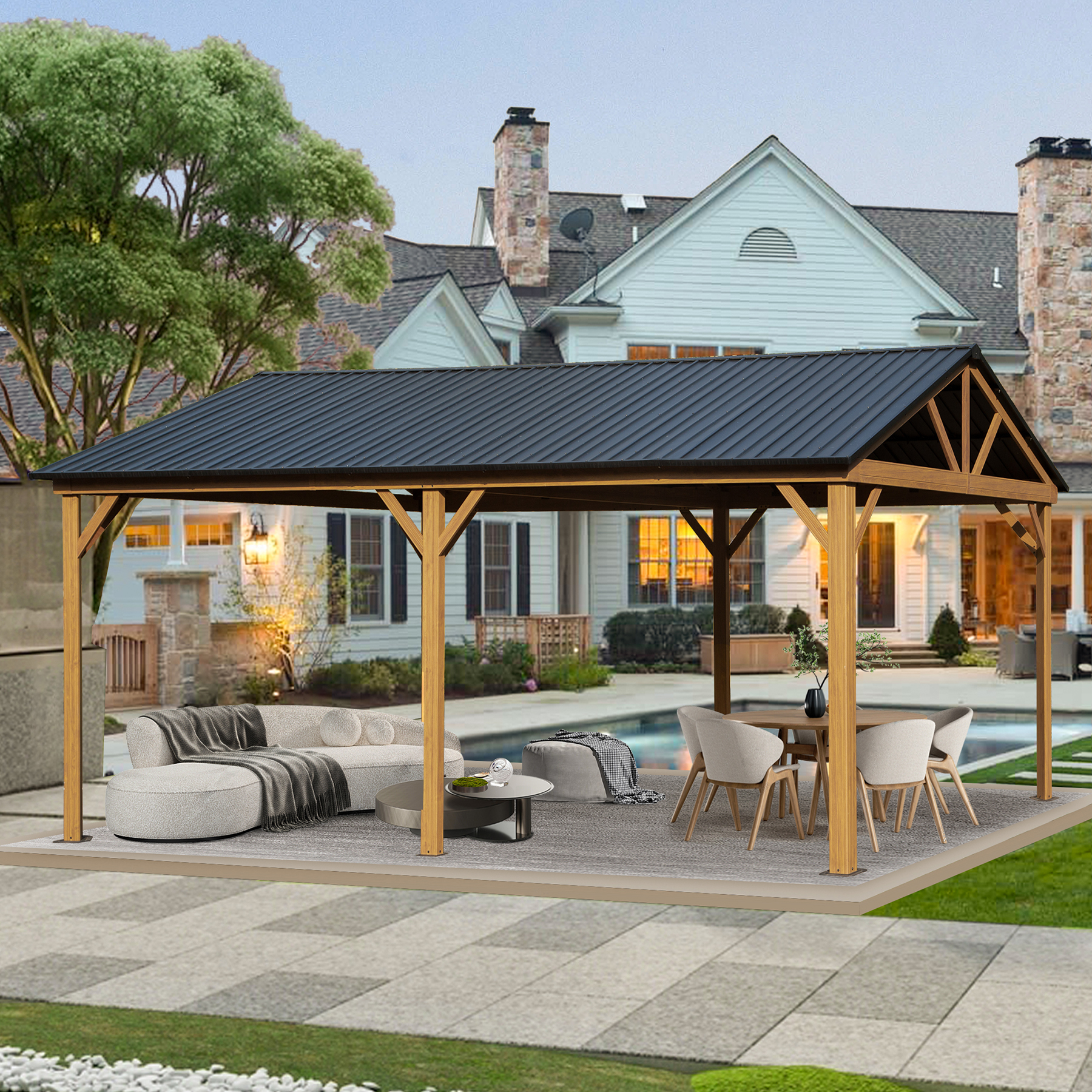 ！@Outdoor Aluminum Frame Gazeb – Outdoor Furniture Gazebo recenzja i cena