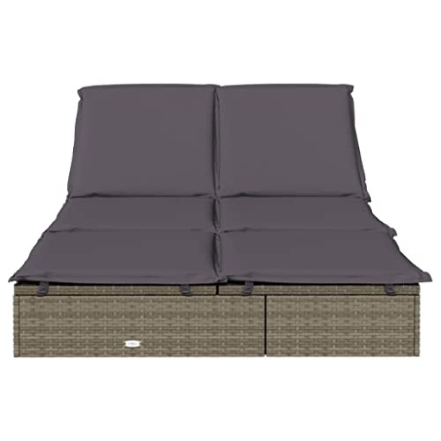 2-Person Sunbed with Cushions  – Deck Chair Lounger recenzja i cena
