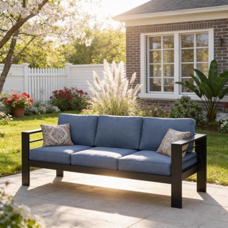 Outdoor Couch Aluminum Patio F – Outdoor Furniture Without Cushions recenzja i cena