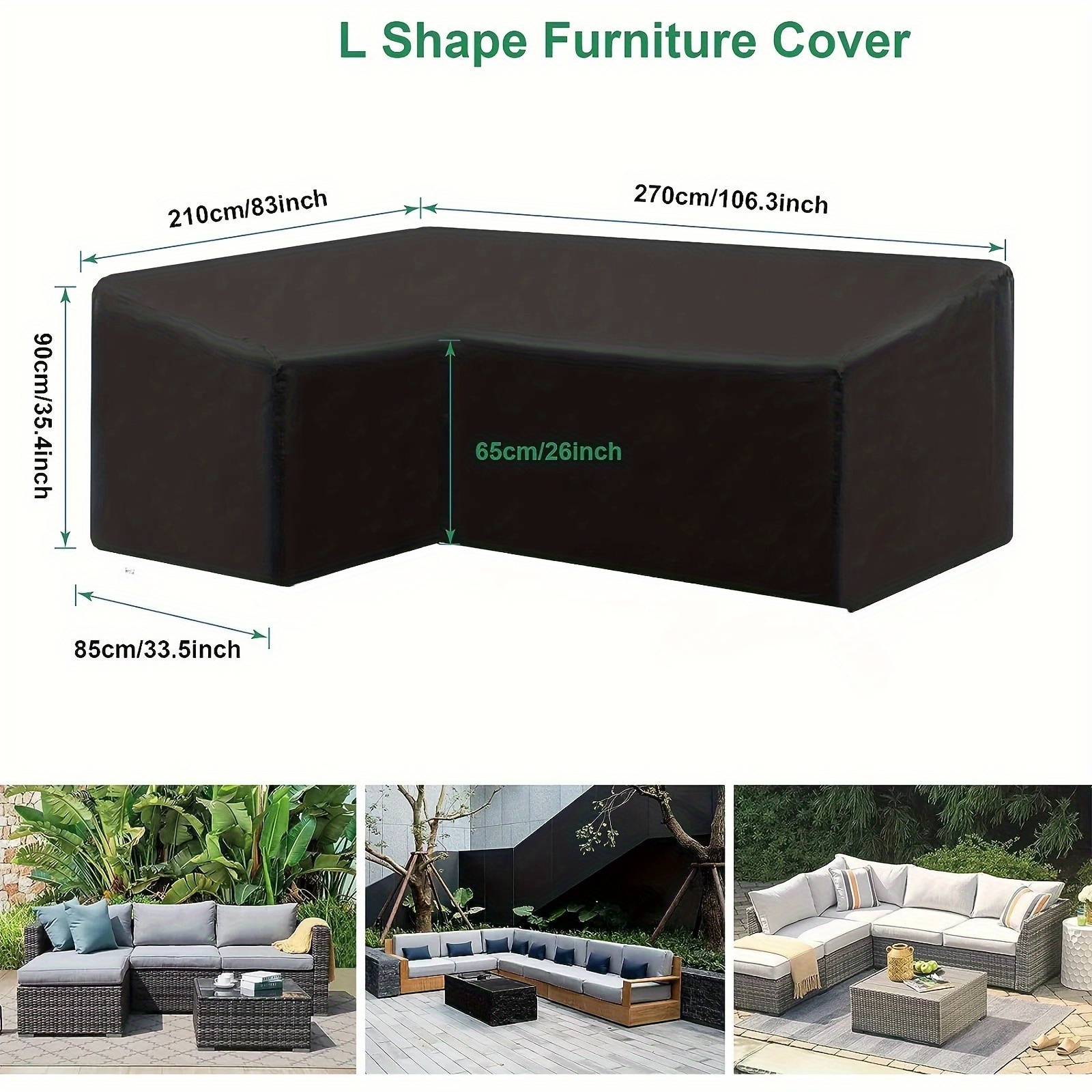 Outdoor L-shaped Outdoor Sofa  – Outdoor Furniture Cover Xl recenzja i cena