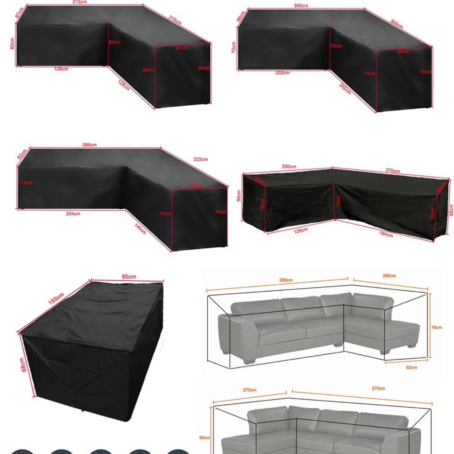 Outdoor L-shaped Outdoor Sofa  – Outdoor Furniture Cover Xl recenzja i cena