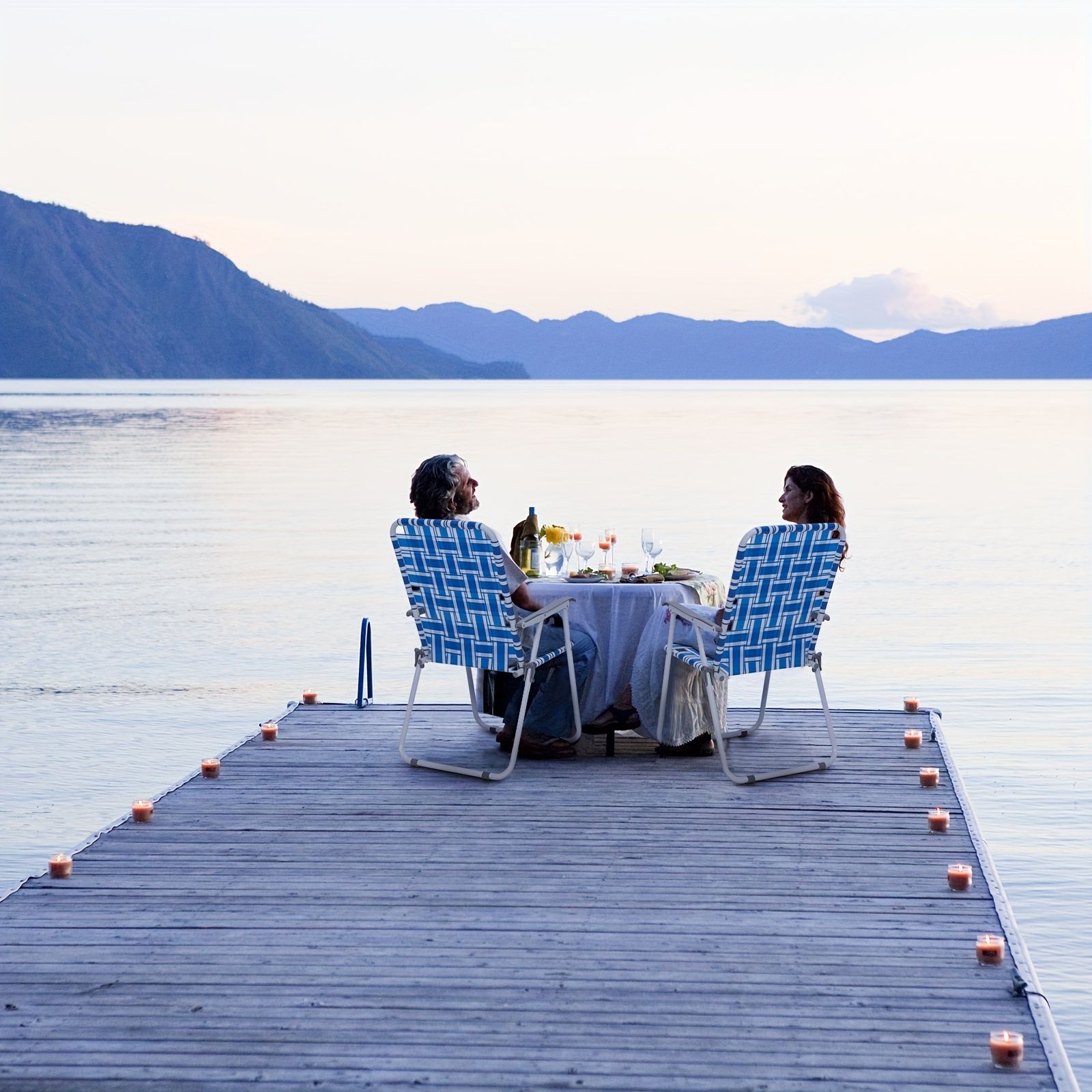 2pcs Beach Chairs, Deep Blue A – Outdoor Furniture Vietnam recenzja i cena