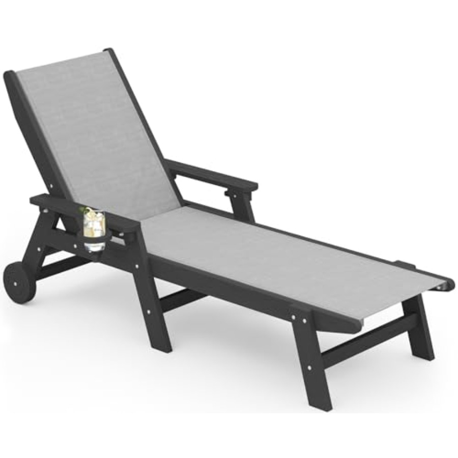 Textilene Patio Chaise Lounge  – Deck Chair Lounger recenzja i cena