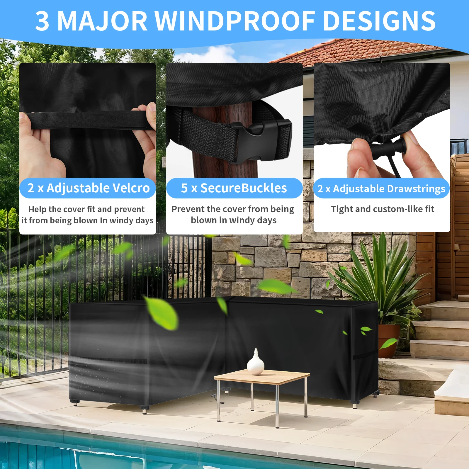 L Shape Furniture Waterproof C – Outdoor Furniture Cover Xl recenzja i cena